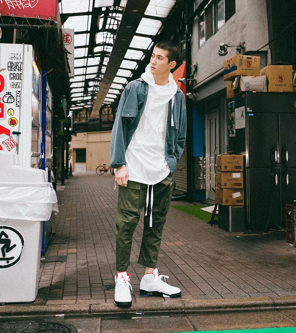 【美品】Nike Air Jordan 5 Retro \"Fire Red\"