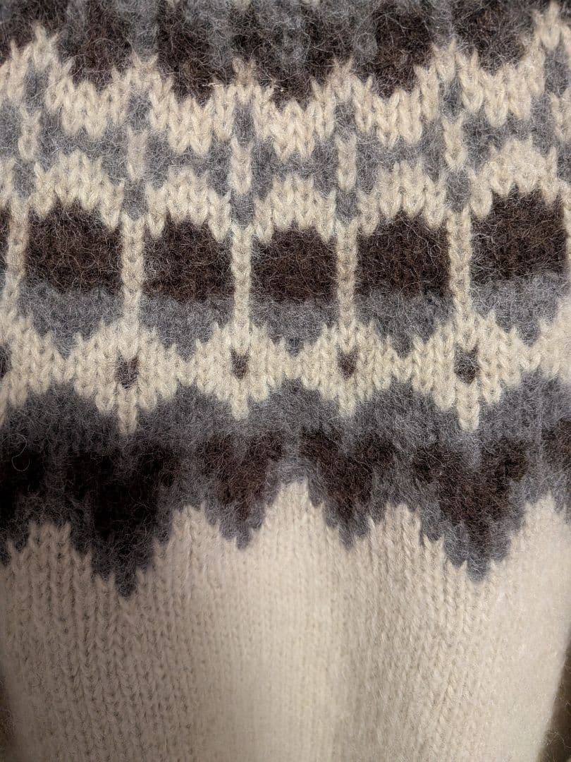 クリーニング済　BATONER フェアアイル柄ニット サイズ2