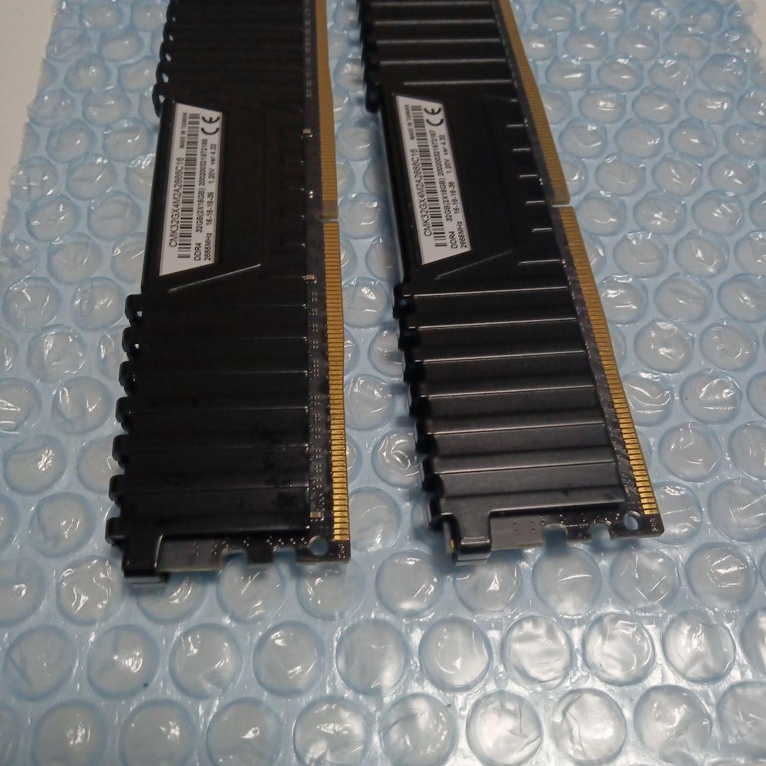 DDR4メモリ 32GB(16GB×2枚) Corsair DDR4-2666