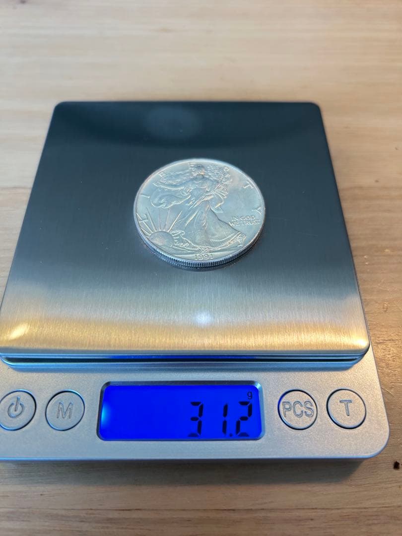 1991年イーグル•ウォーキングリバティ」純銀1オンス銀貨