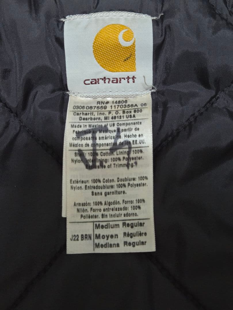 Carhartt J22　トラディショナルジャケット ブラウン　Mサイズ　00s