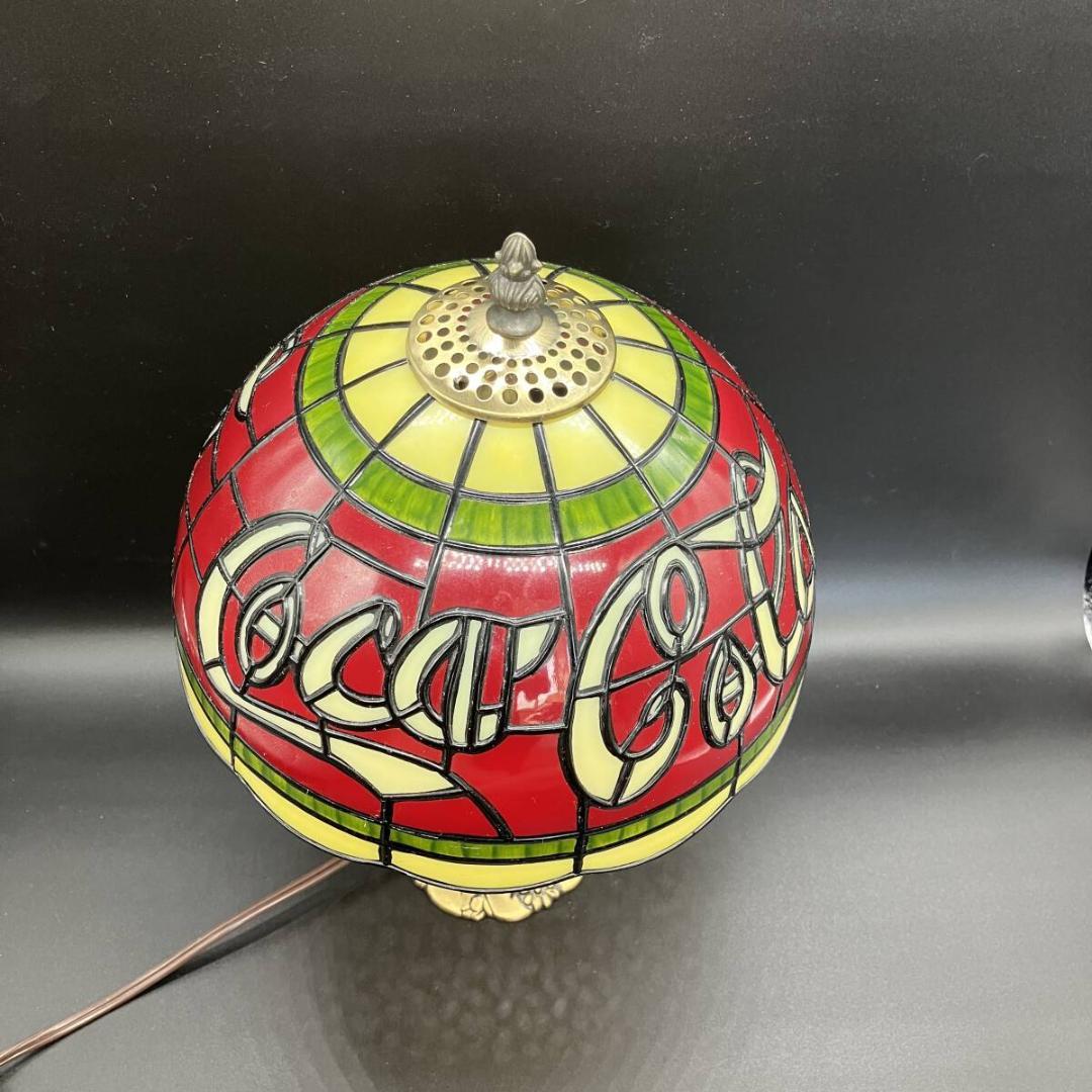 コカコーラ　Coca Cola 　テンドグラス調 　テーブルランプ　ビンテージ