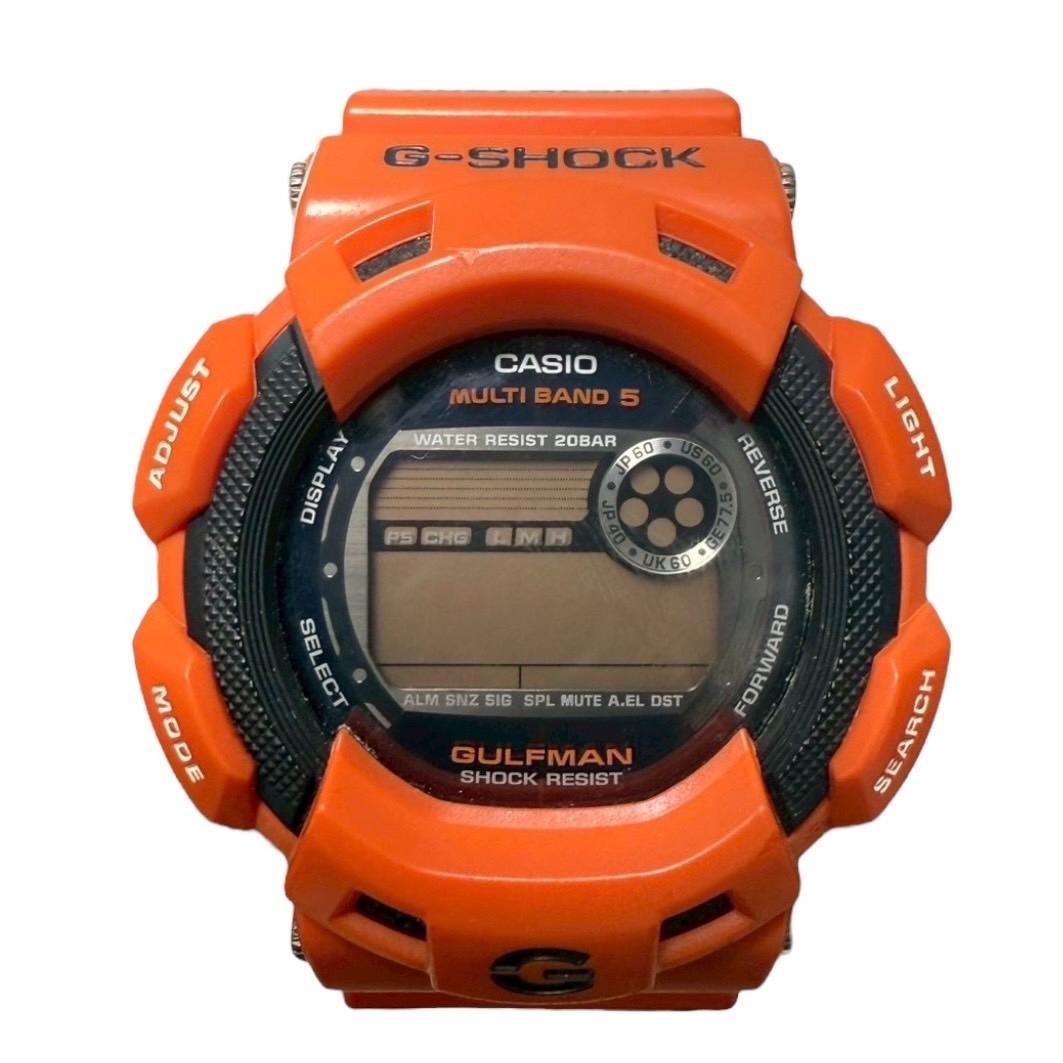 【美品】G-SHOCK GW-9100R 電波ソーラー レスキューオレンジ