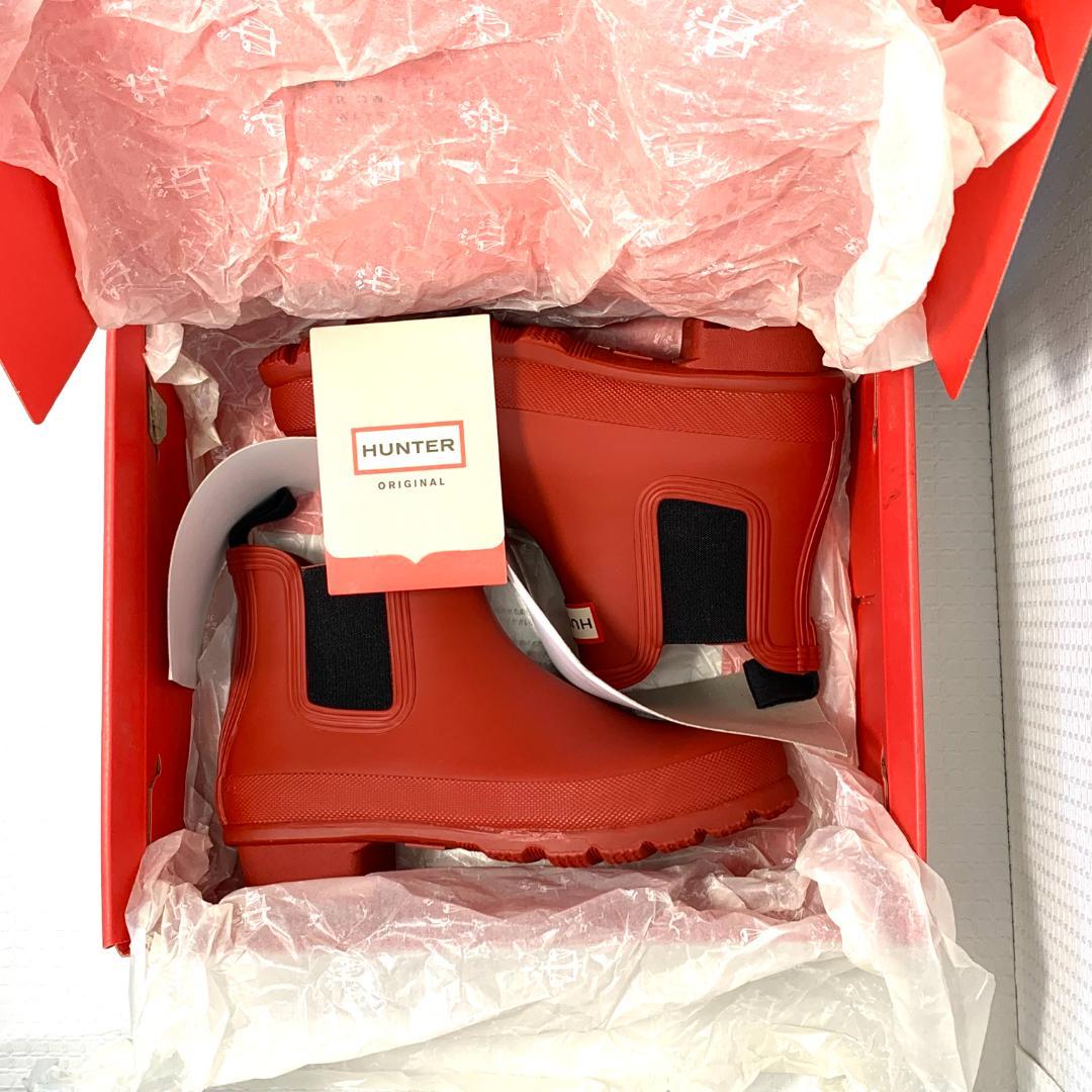新品箱付き✨ハンター オリジナルチェルシー サイドゴア レインシューズ　UK3