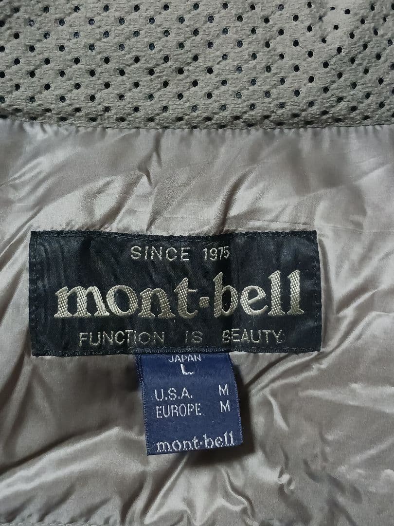 montbell モンベル◆ ネージュダウンジャケット◆グレー◆Lサイズ