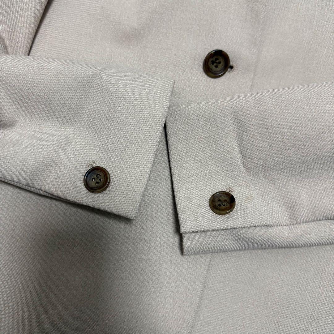 プラステ　スーツセットアップ　ノーカラー　ベージュ　上S下XS