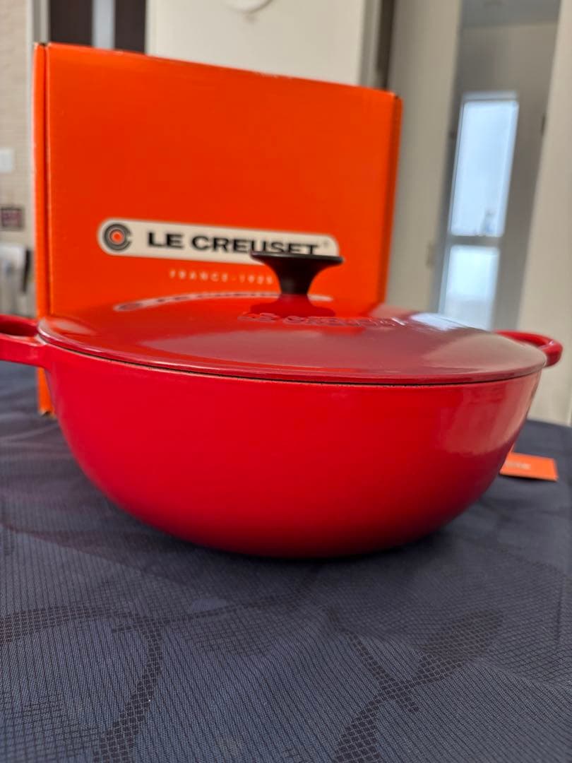 LE CREUSET ル・クルーゼ　両手鍋 26cm 赤