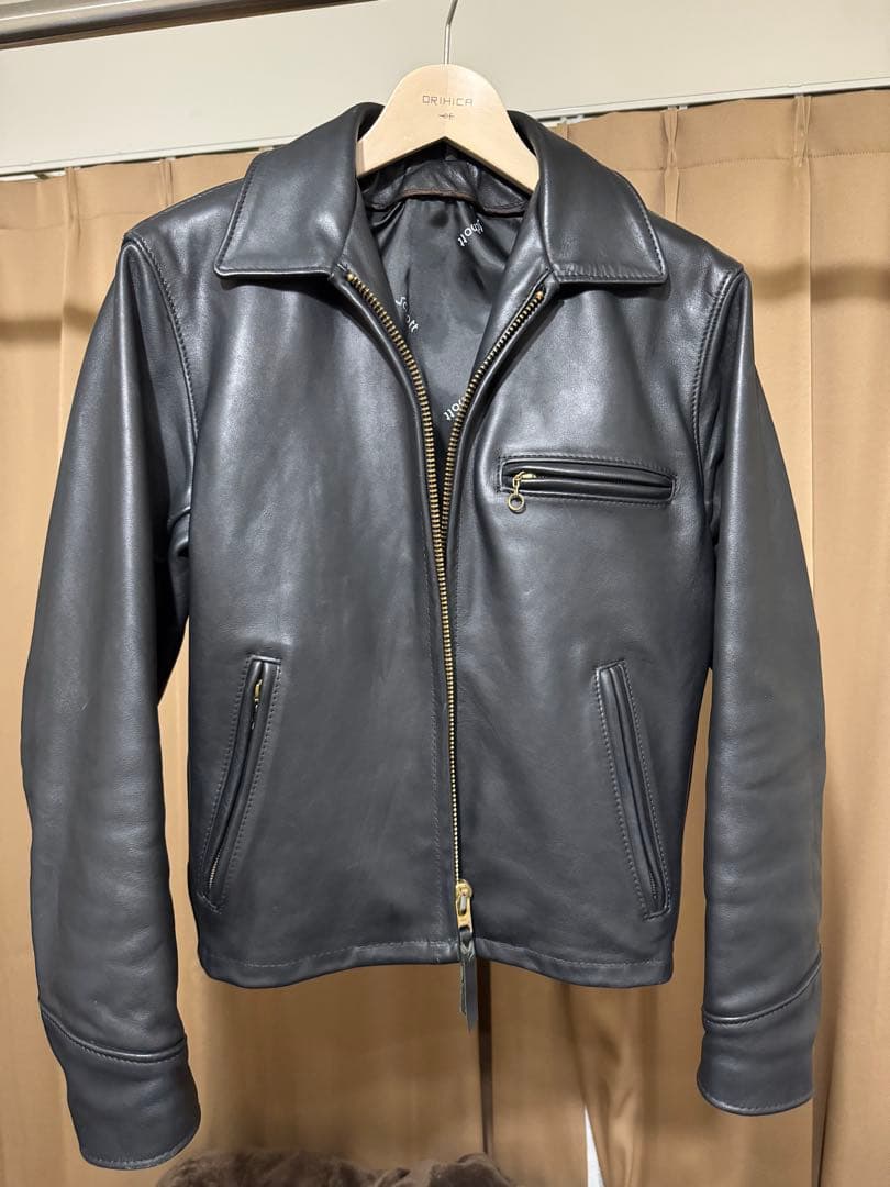 Schott 黒 レザージャケット シングルライダース