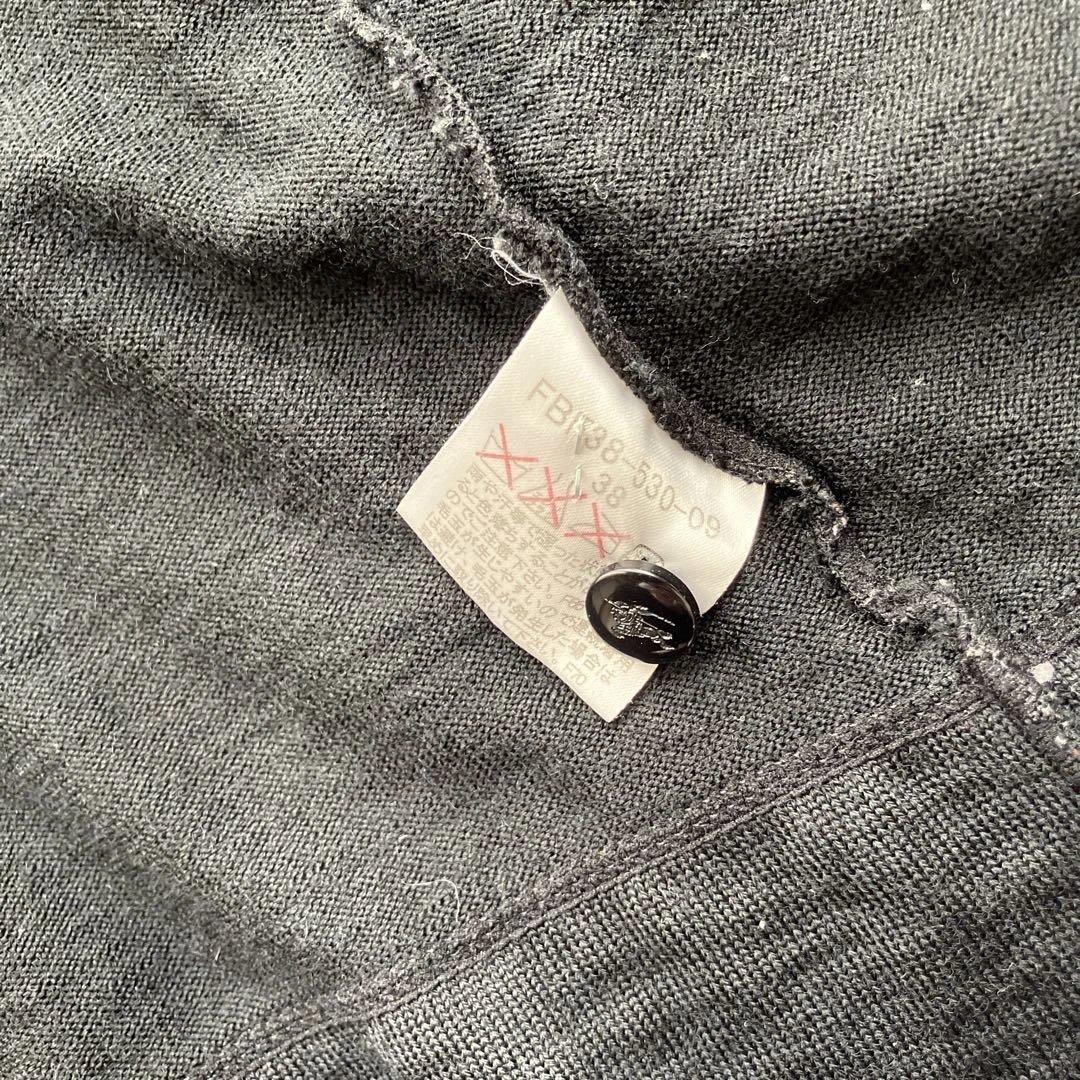 BURBERRY BLUE LABEL ブラックカーディガン 38 ノバチェック