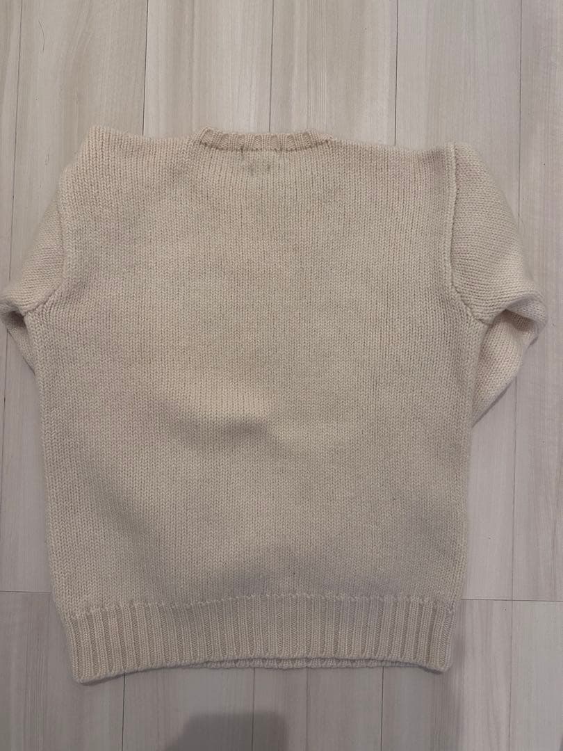 ラルフローレン ニット セーター 白 ホワイト 厚手 ウール