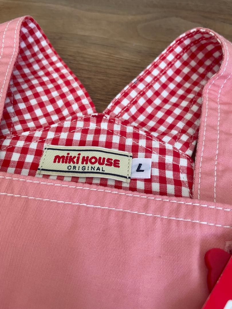 ミキハウス オーバーオール ピンク 90 100 新品 タグ付き　日本製