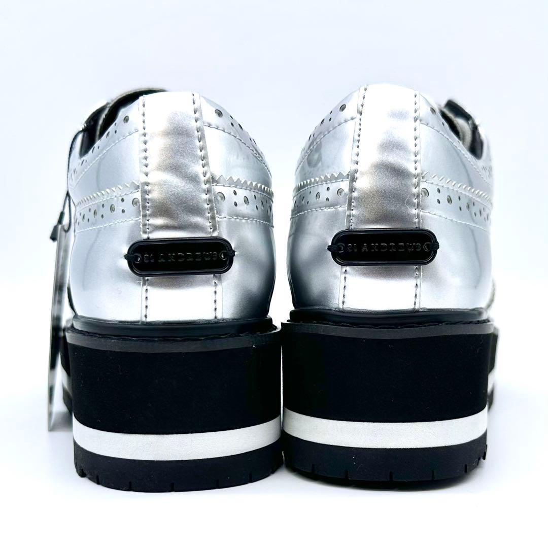 未使用タグ付✨セントアンドリュース ゴルフシューズ スパイクレス M シルバー