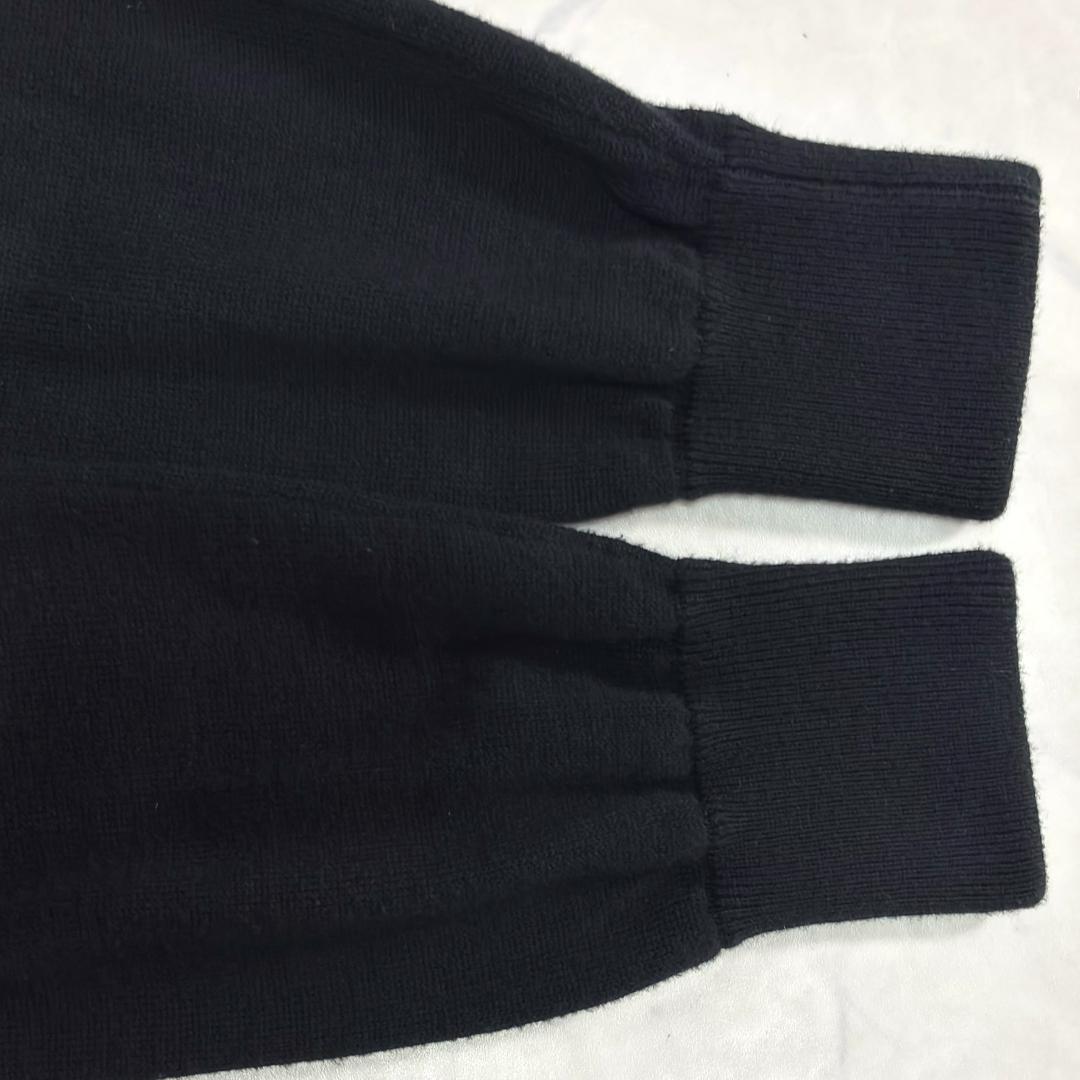 美品 ヘルノ ハイブリッドナイロンジャケット ニット切替 紺 46 tt1