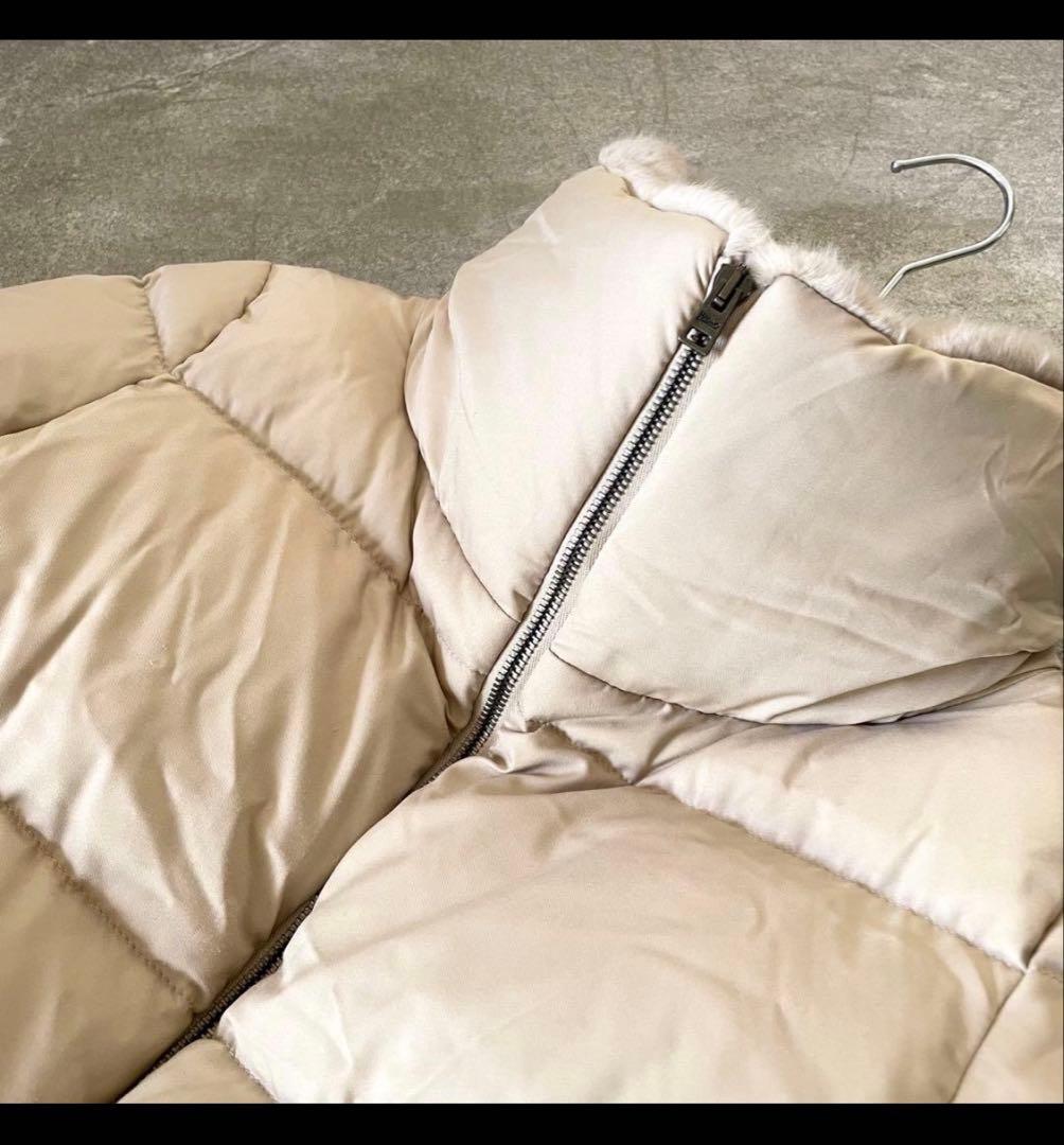 Herno ベージュ ファー ダウンジャケット 40