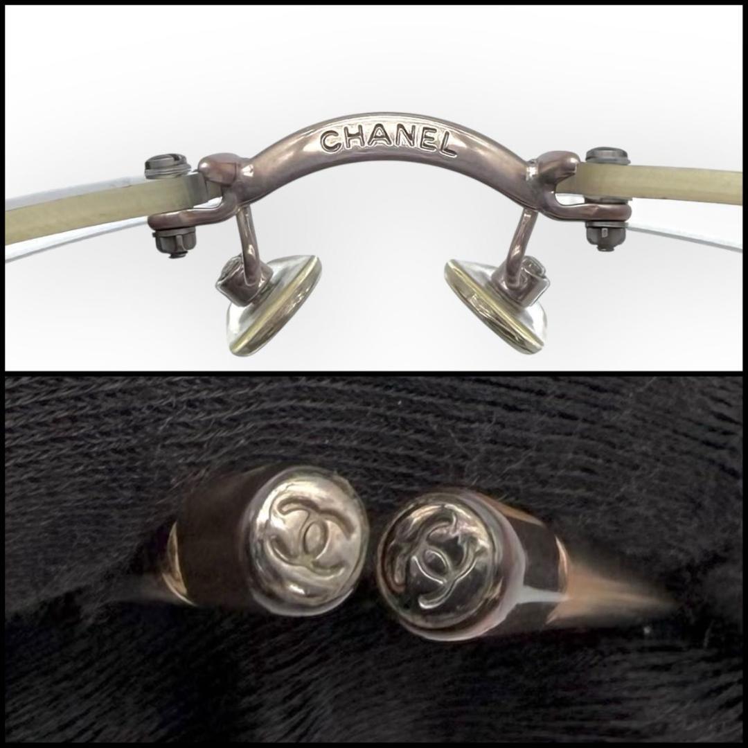 CHANEL シャネル　リムレス　サングラス　ココマーク　オーバル　Y2K