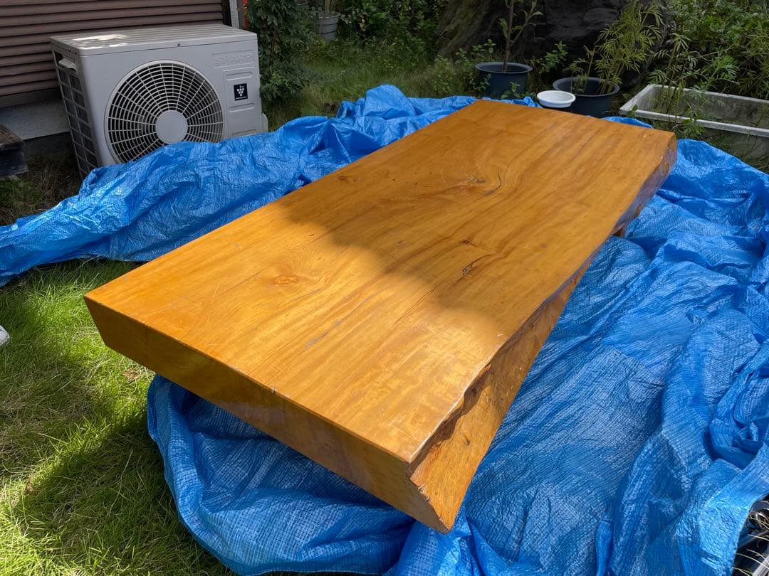 一枚板テーブル　欅　値下げ中