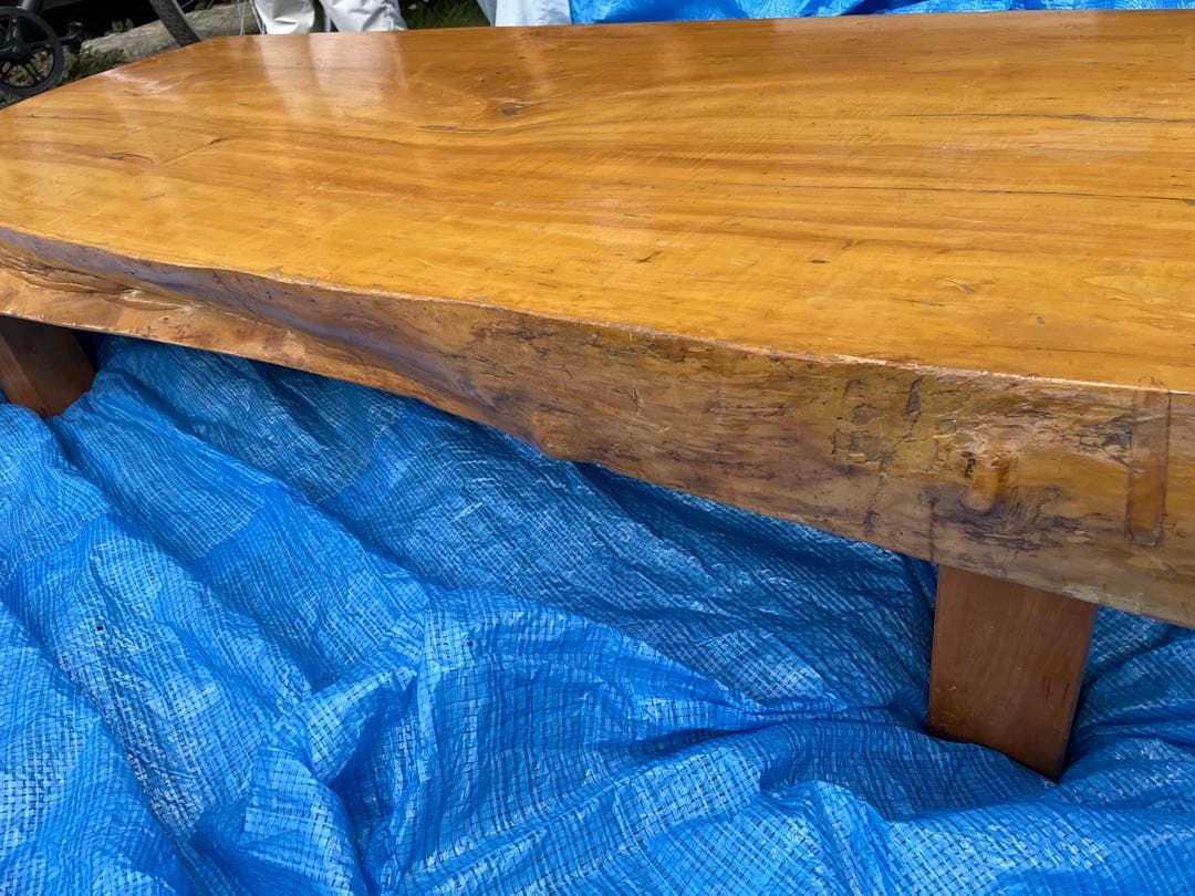 一枚板テーブル　欅　値下げ中