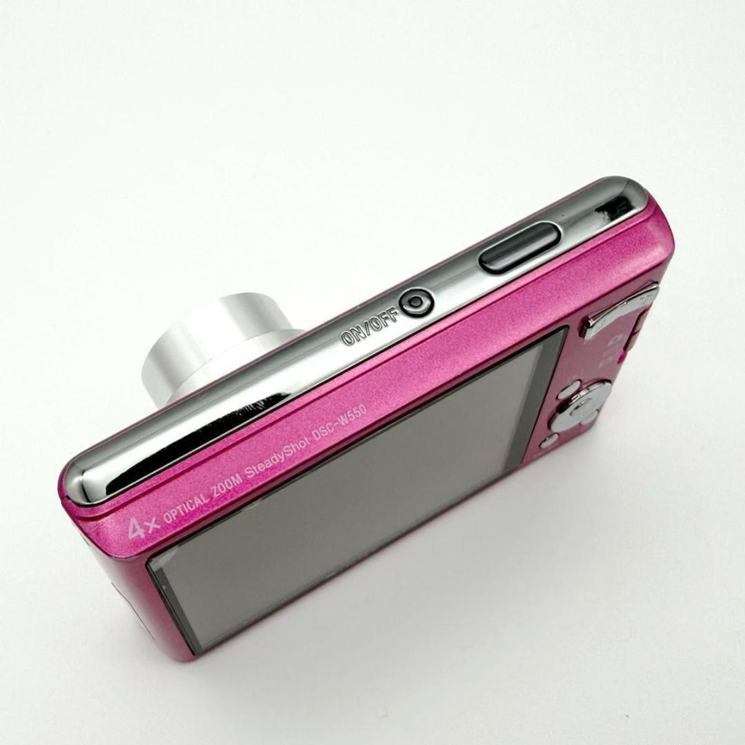 【動作確認済】SONY サイバーショット DSC-W550 デジカメ ピンク