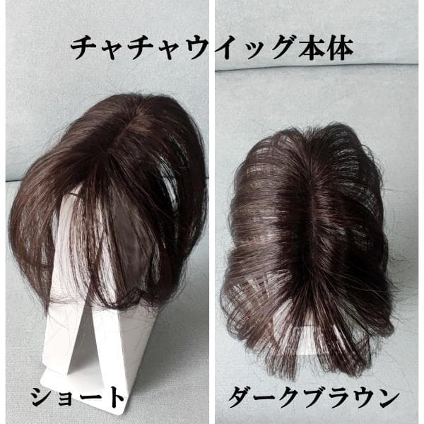 ペスカ「ヘアメイト チャチャ」エステ感覚のワンポイントウィッグ　分け目の白髪隠し