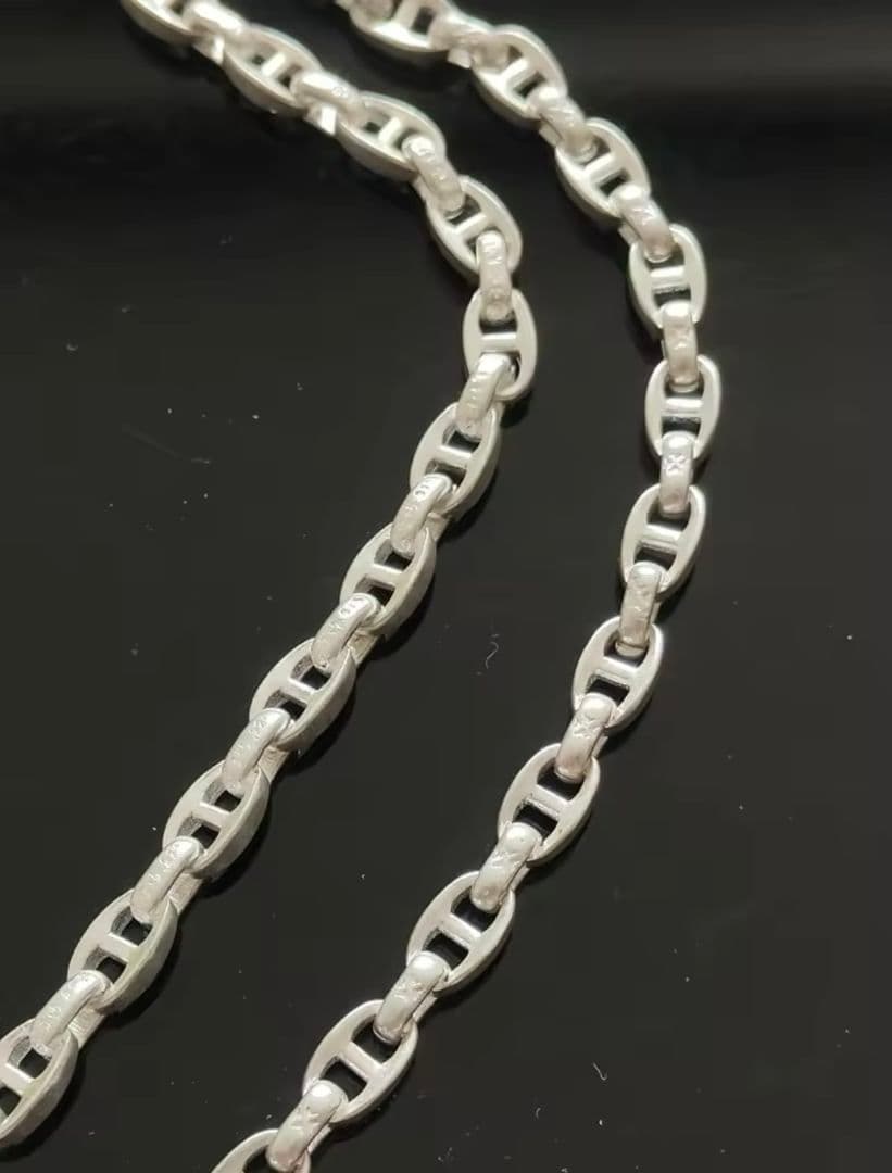 【希少レア】ヴィンテージ シルバー ネックレス シェーヌダンクル風