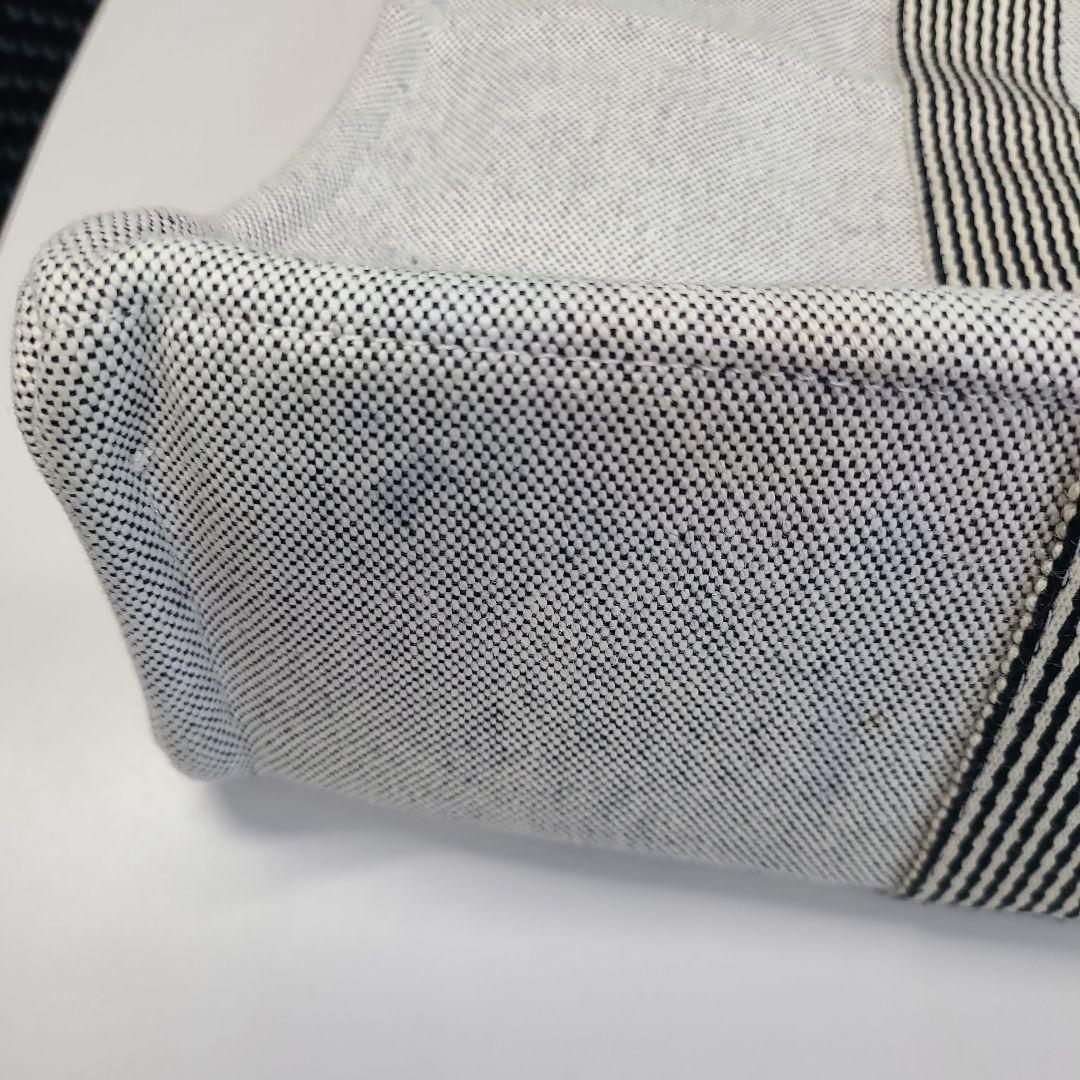 HERMES　グレー キャンバス トートバッグ 大容量