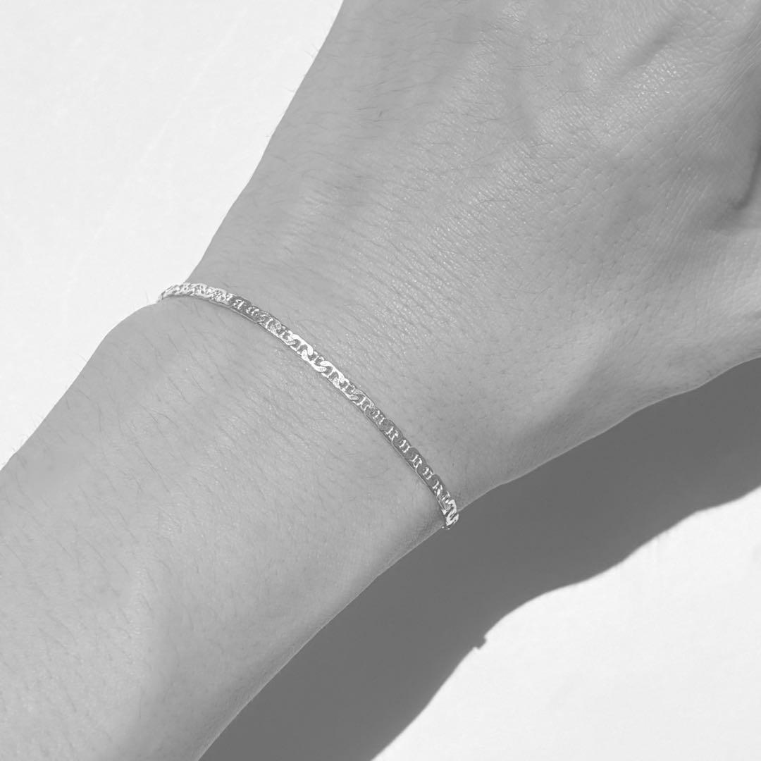 メキシコ製　ヴィンテージ　アンカーチェーンブレスレット　シルバー925