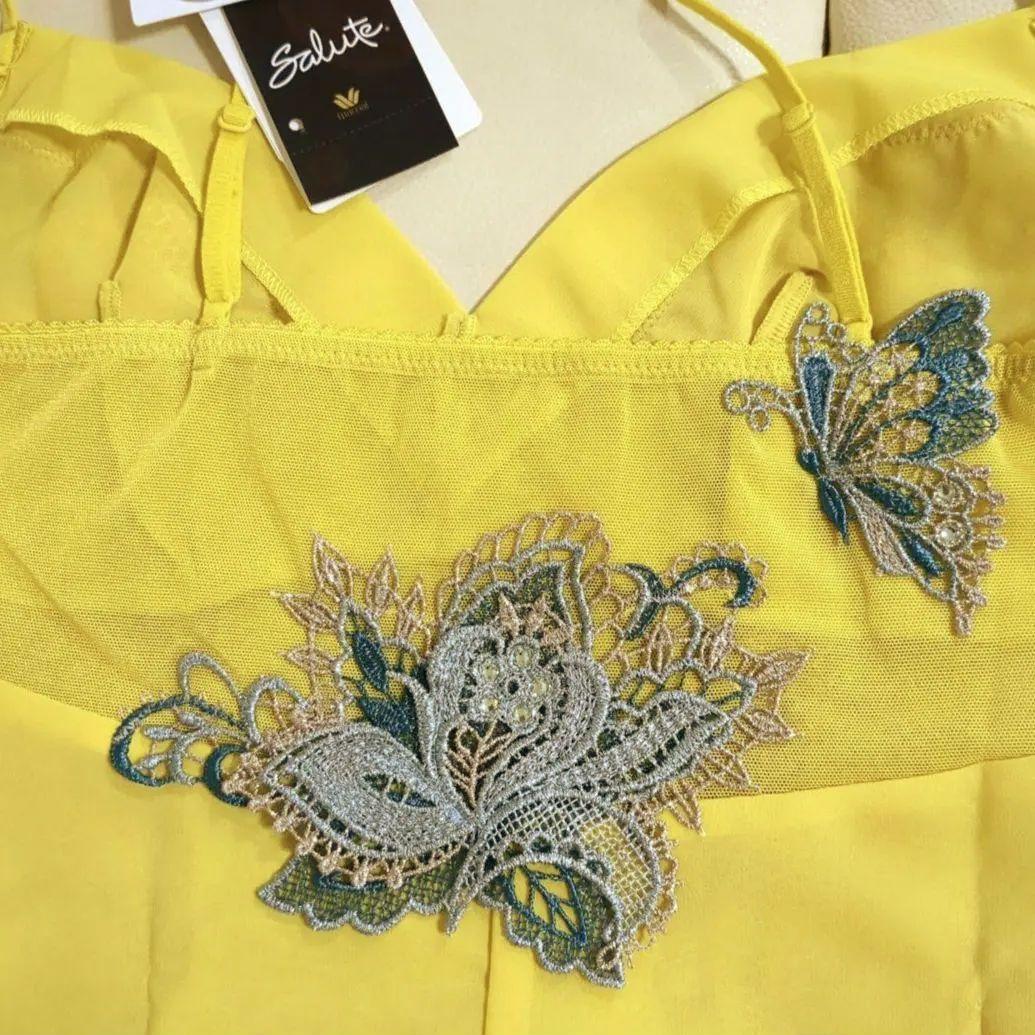 ワコール サルート プレステージ 14G スリップ М 黄系 新品