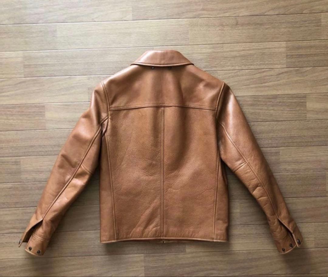 COACH レザージャケット キャメル 牛革 XS メンズ　レディース