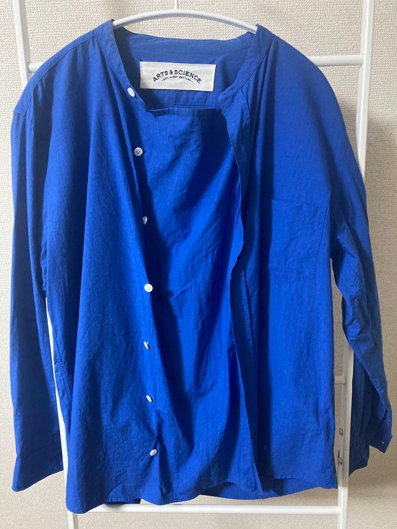 ARTS & SCIENCE アーツ＆サイエンス オーバーシャツ限定青色サイズ2