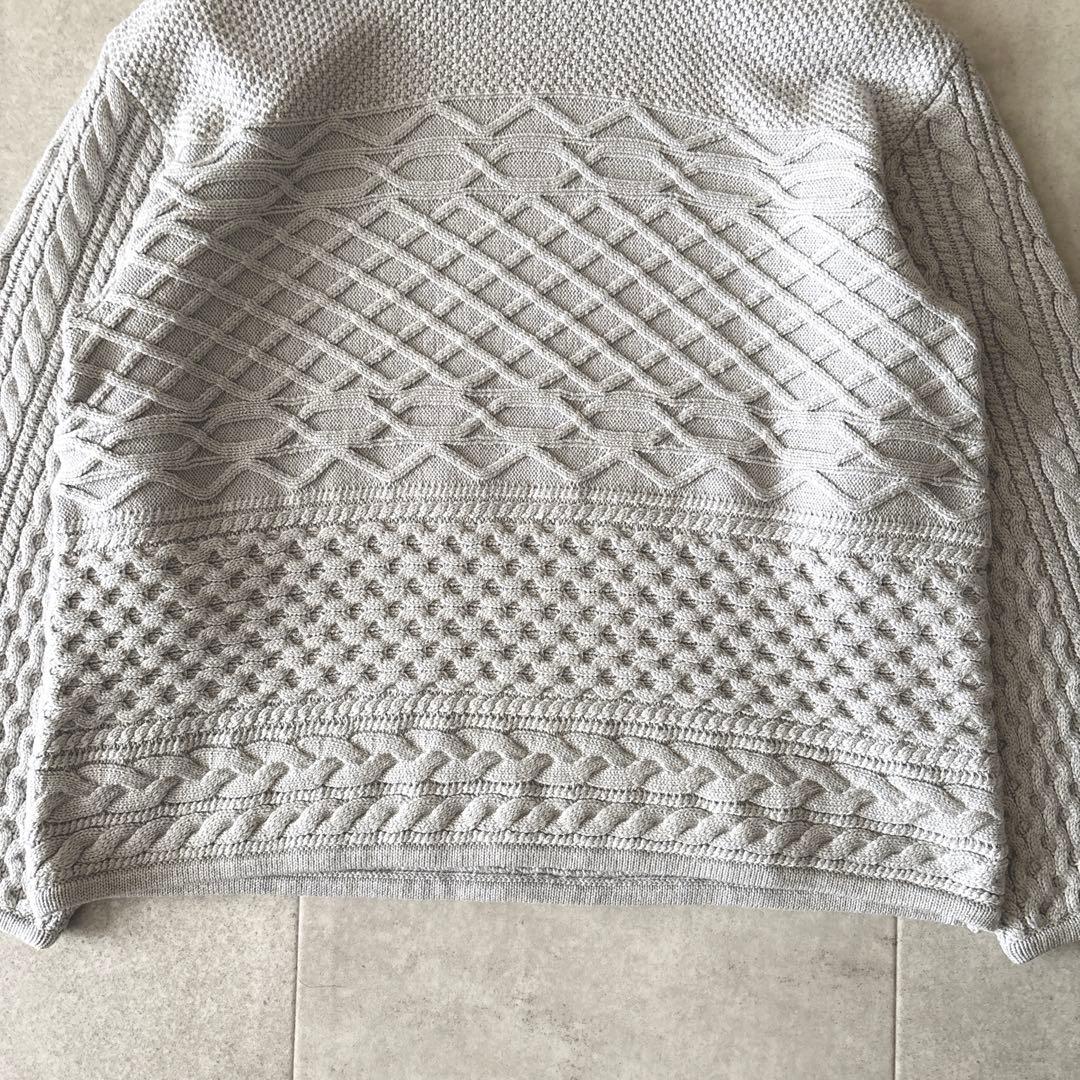 s様用　セオリーリュクス シルク モックネックニット 38 グレー 洗える