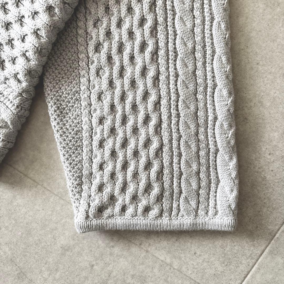 s様用　セオリーリュクス シルク モックネックニット 38 グレー 洗える