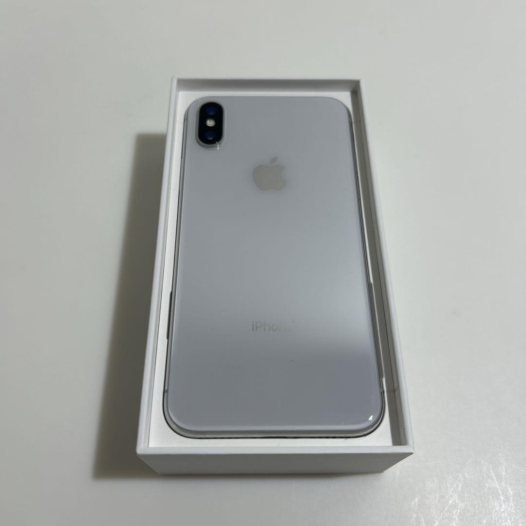 iPhone X 256GB ホワイト　ケーブル付き