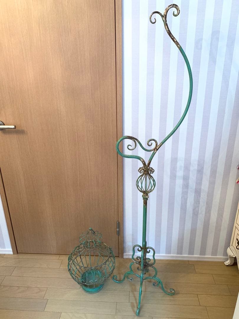 バードゲージ　アンティーク　シャビーシック　ブロカント　送料込