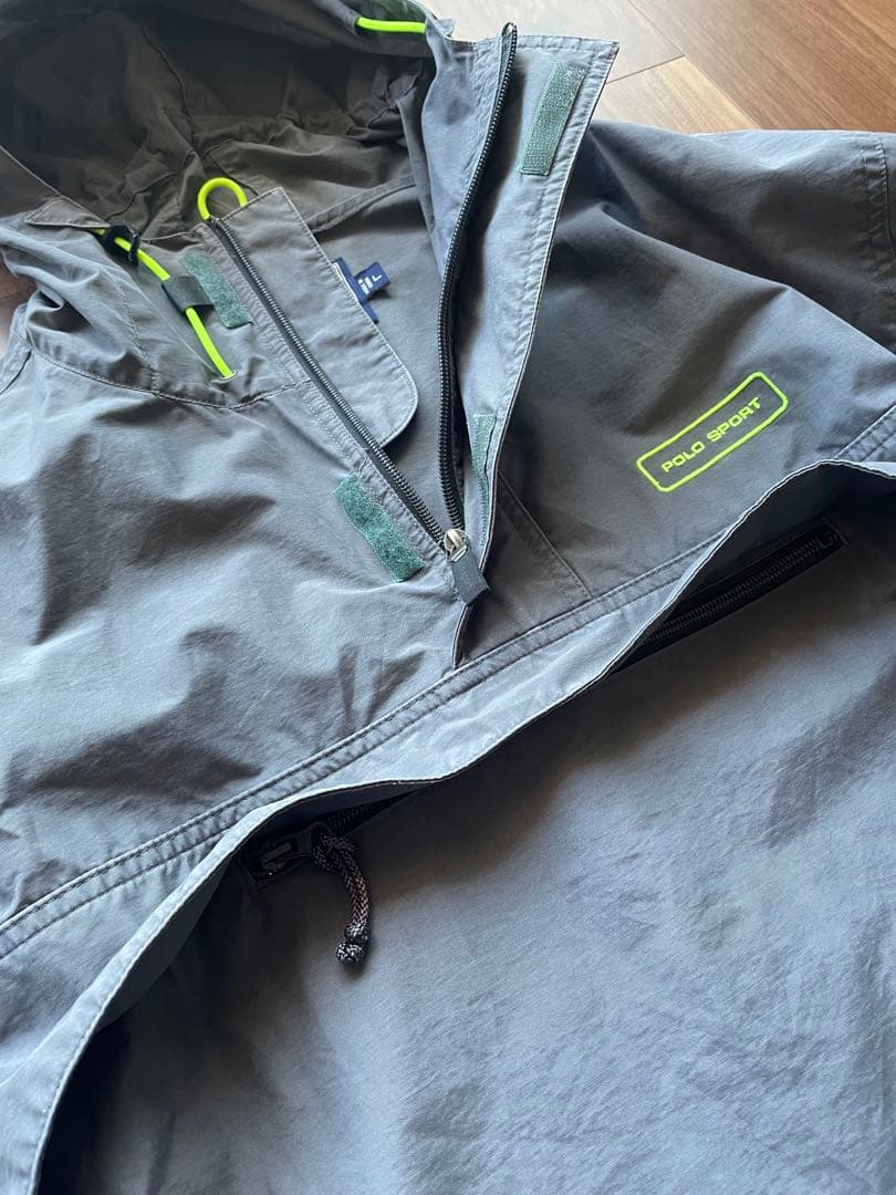 希少 ポロスポーツ ラルフローレン アノラック パーカー グレー 00s 90s