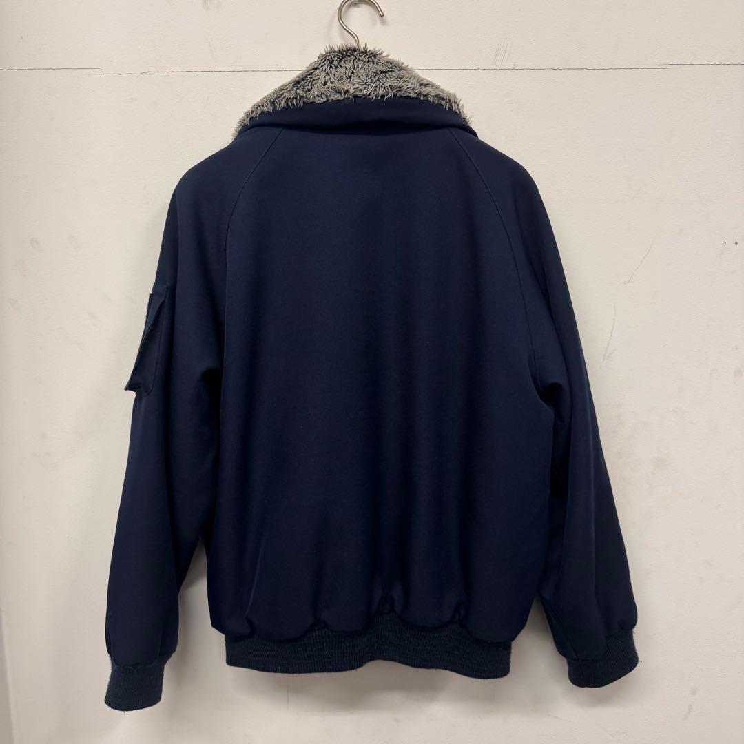 寅壱　限定　ドカジャン　パイロットジャンパー 7575 アニマル柄　紺　Lサイズ