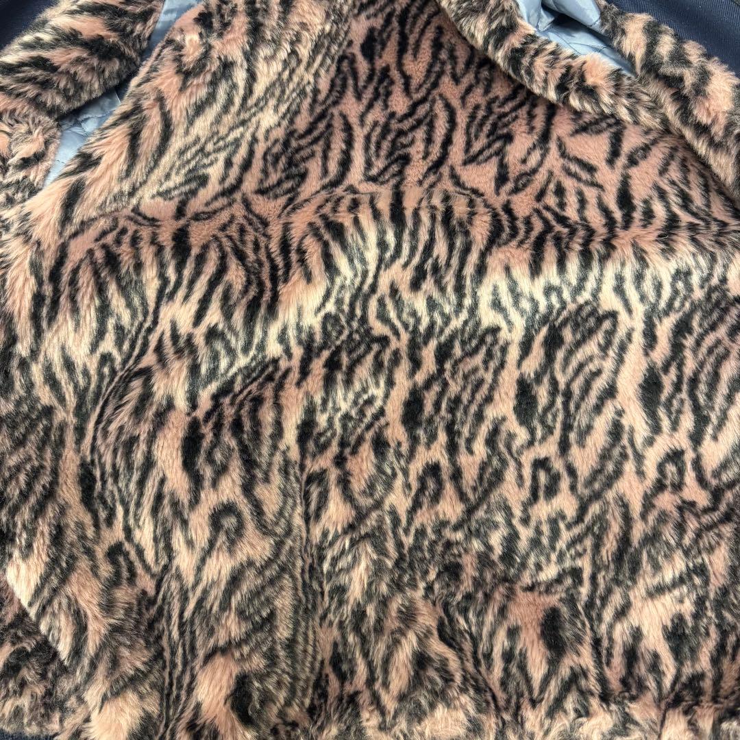 寅壱　限定　ドカジャン　パイロットジャンパー 7575 アニマル柄　紺　Lサイズ