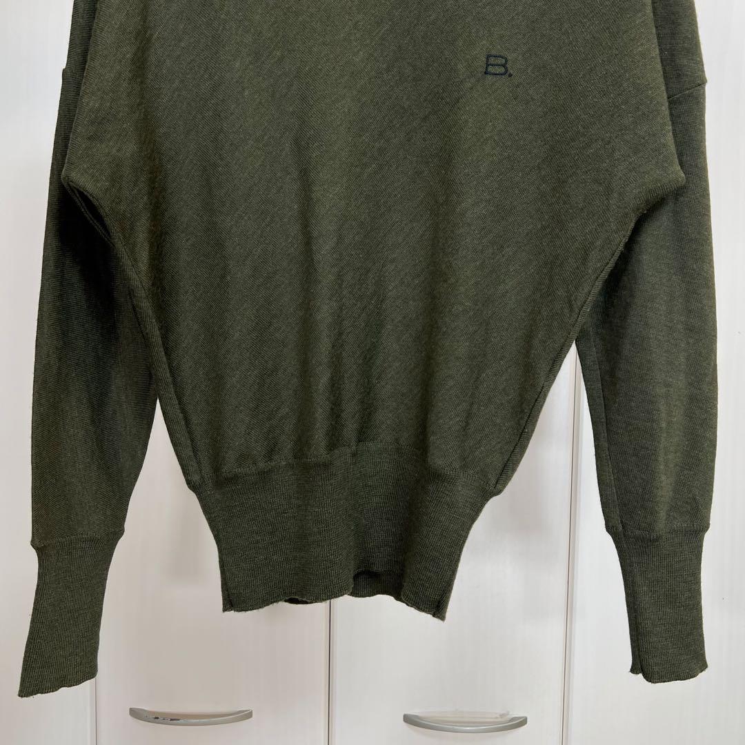 BALENCIAGA AW2005 B刺繍 バイアスニットトップス セーター