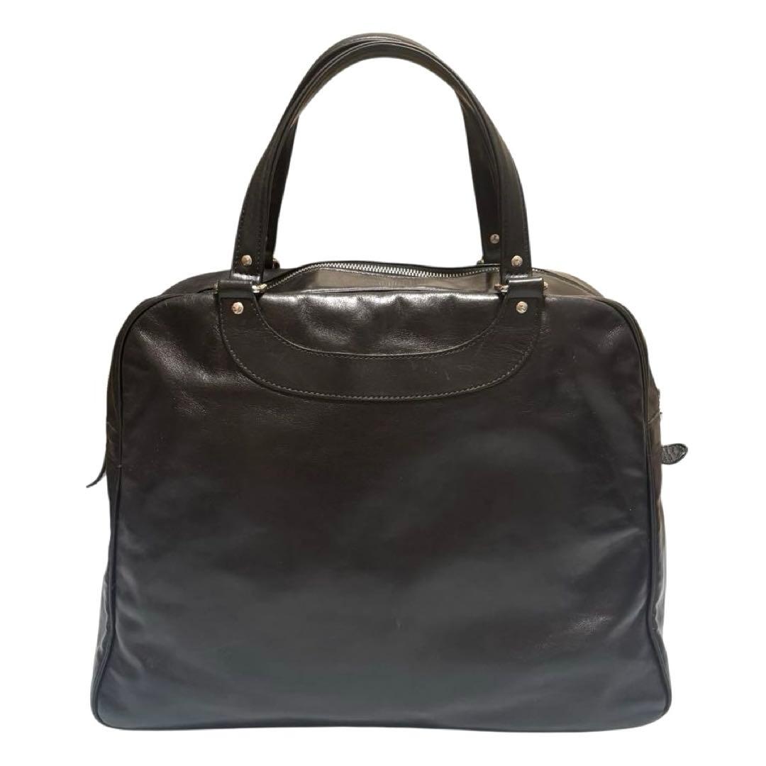 ジャックルコー　リスボン　ボストンバッグ　レザー　ブラック　A4収納可 保護袋