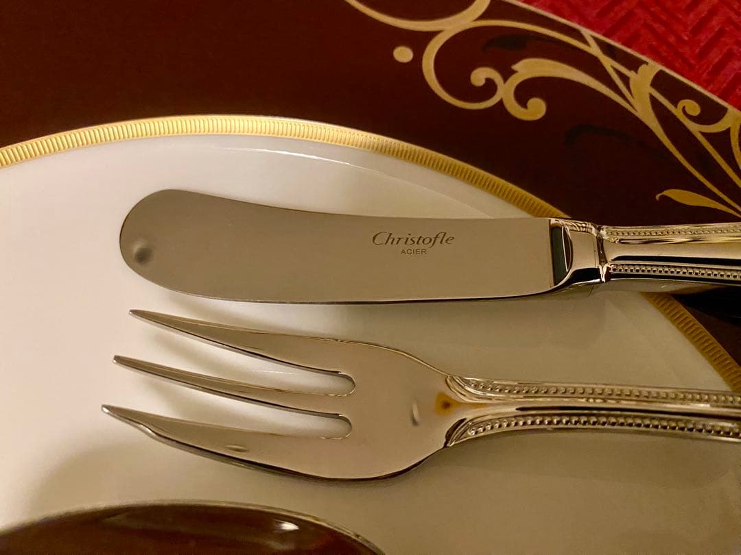 【mikoさま専用商品☆ステンレス製】クリストフル パール カトラリーセット