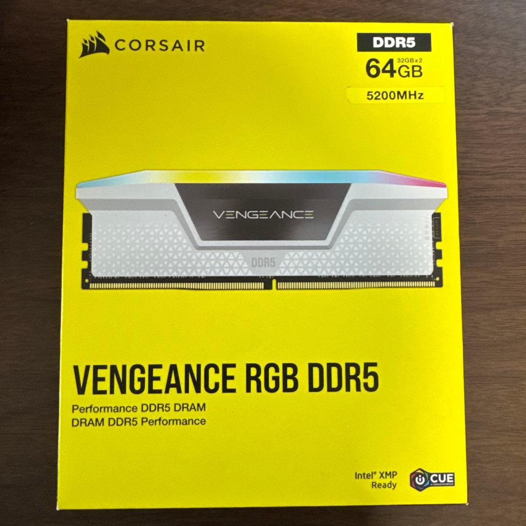 【新品未開封】PCメモリー　CORSAIR DDR5 64GB 5200MHz