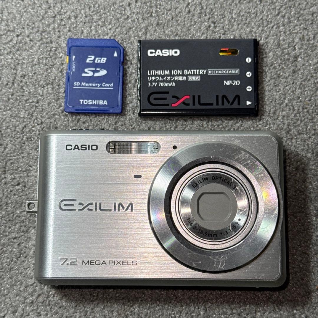 ☆動作OK CASIO EXILIM EX-Z77 バッテリー＆SDカード付き