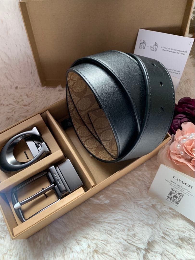 ✨️新品未使用✨️COACH リバーシブルレザーベルト