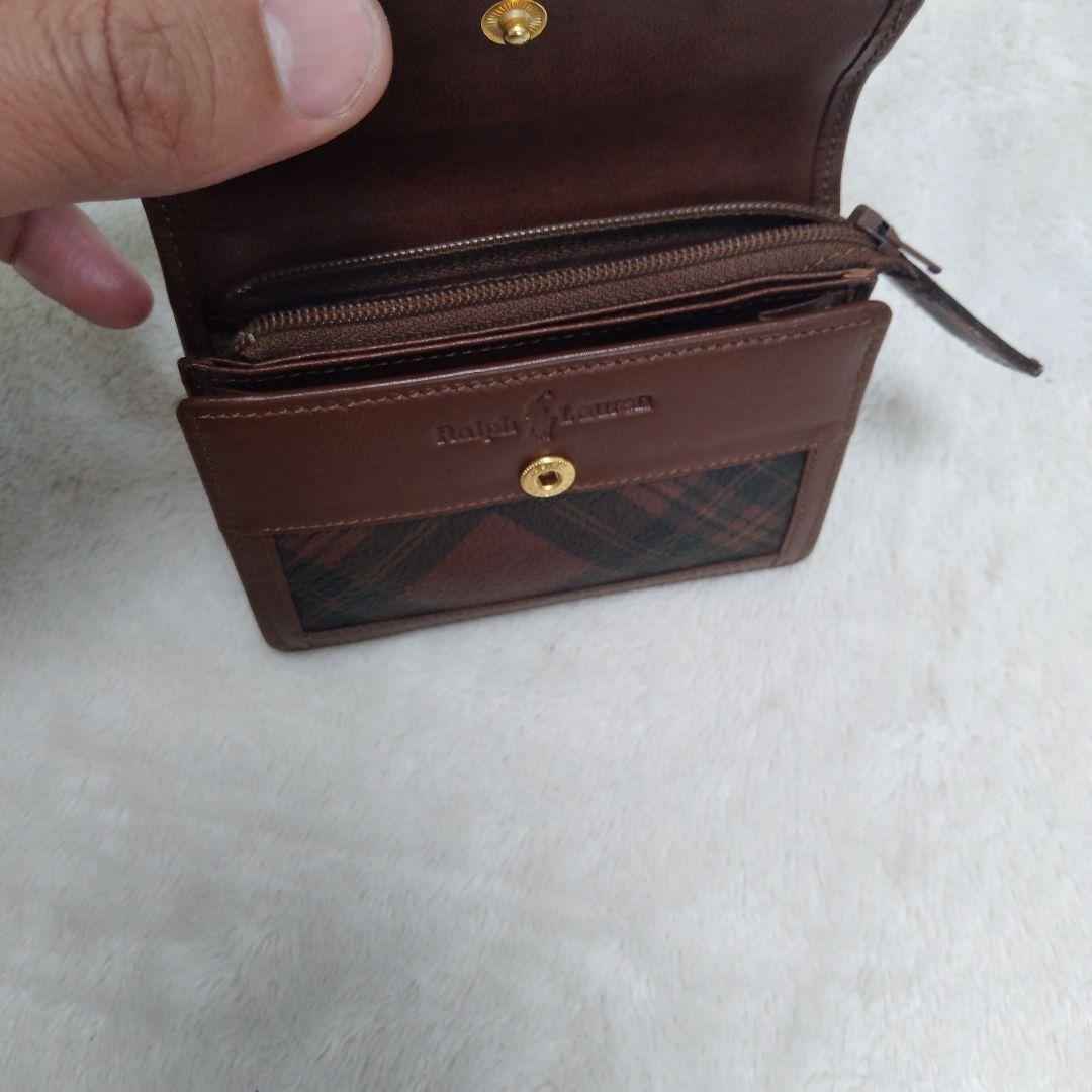 Ralph Lauren チェック柄 レザーケース