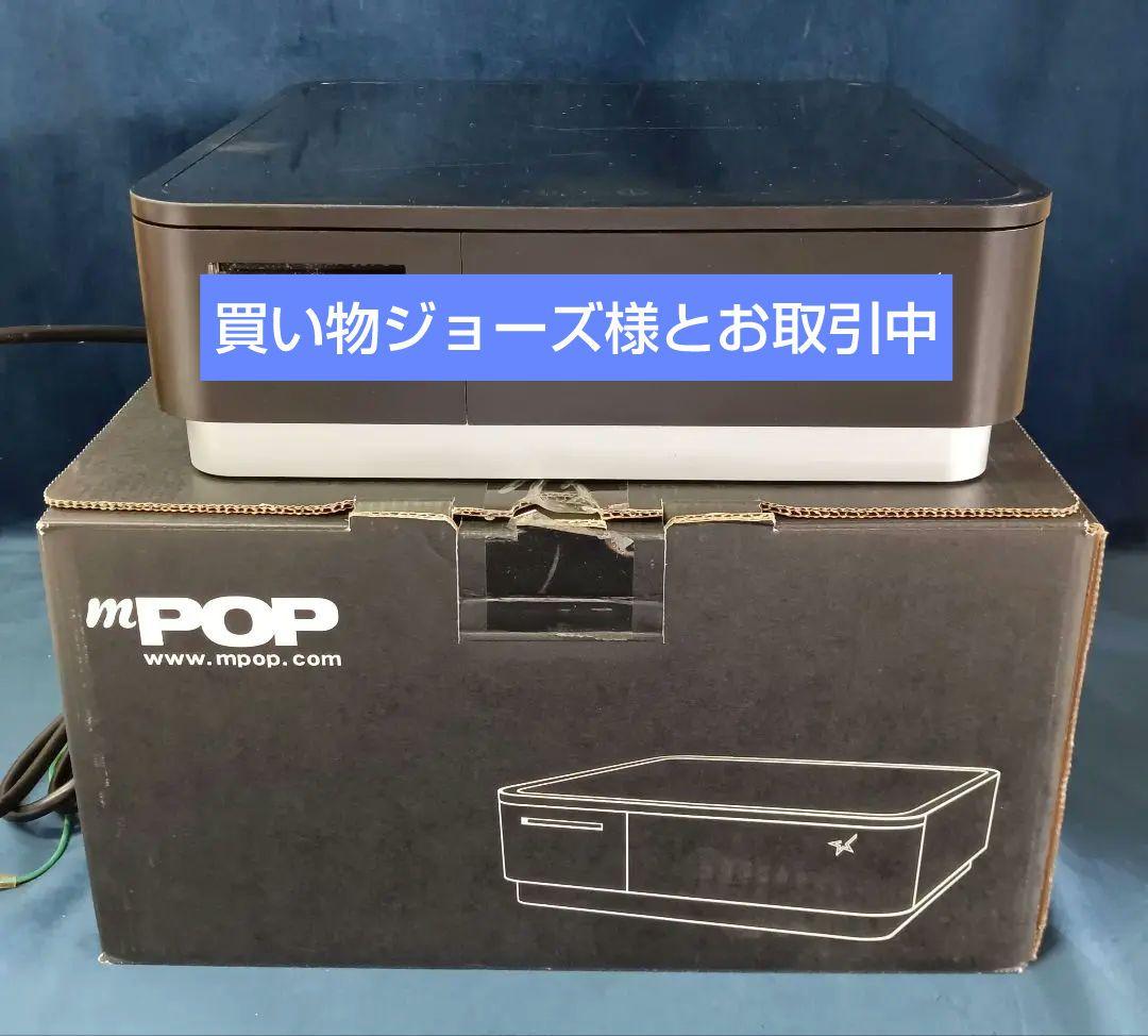 【ジャンク品】スター精密 mpop サーマルプリンタ付きキャッシュドロア　黒