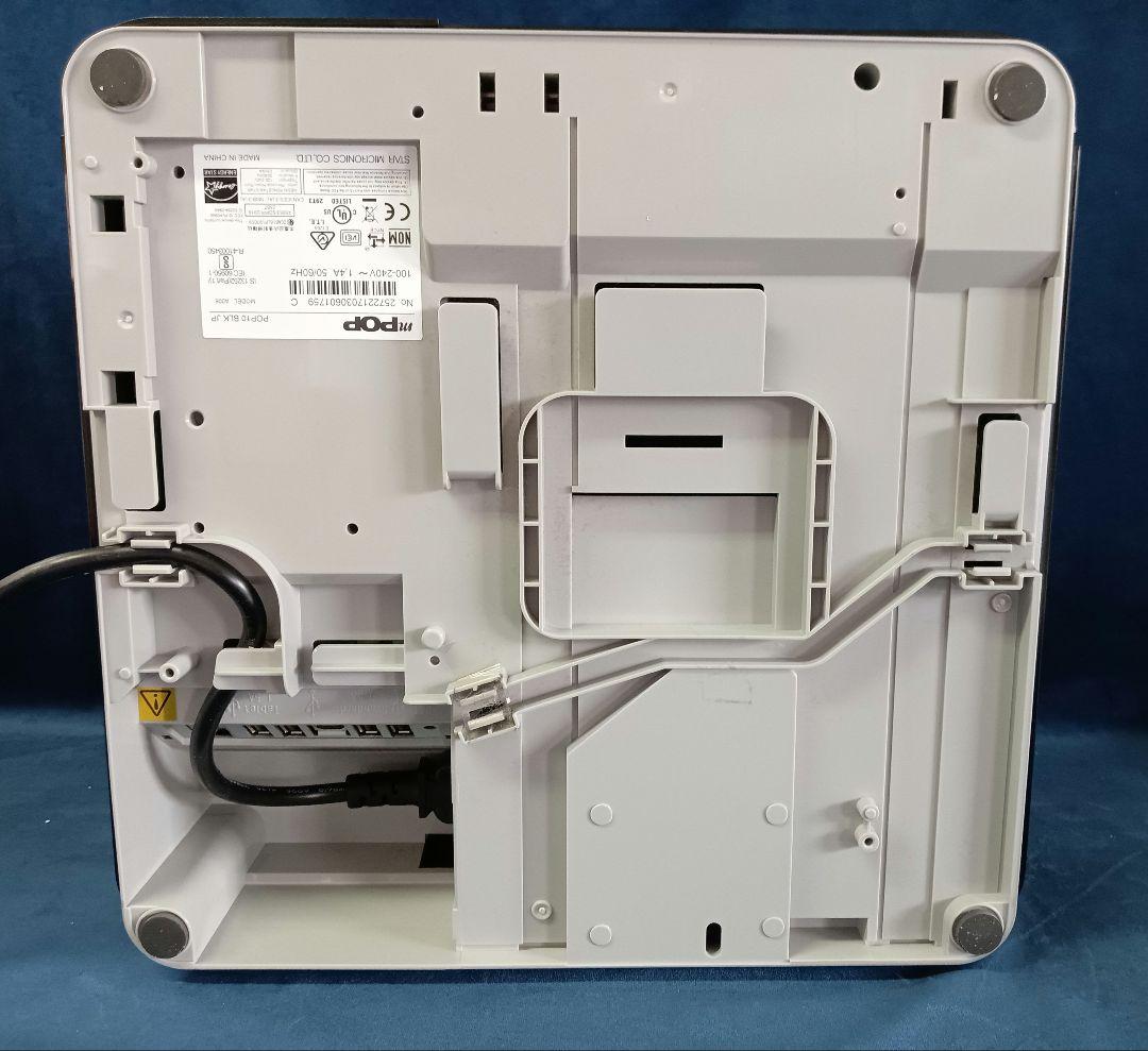 【ジャンク品】スター精密 mpop サーマルプリンタ付きキャッシュドロア　黒