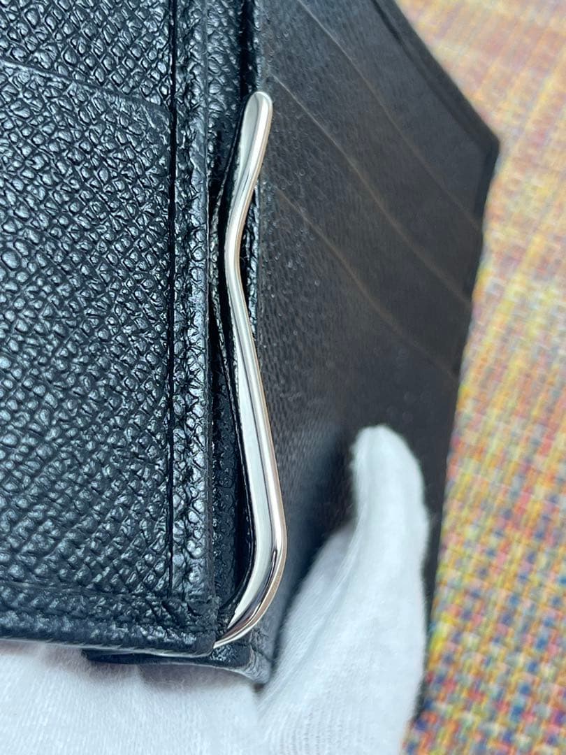 ✨極美品✨BVLGARIブルガリ　マネークリップ　ブルガリマン　札入れ　レザー