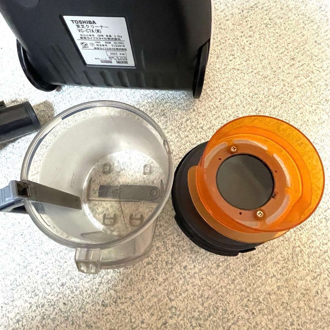 【動作品】東芝 サイクロン掃除機 トルネオミニ VC-C7A 2022年製