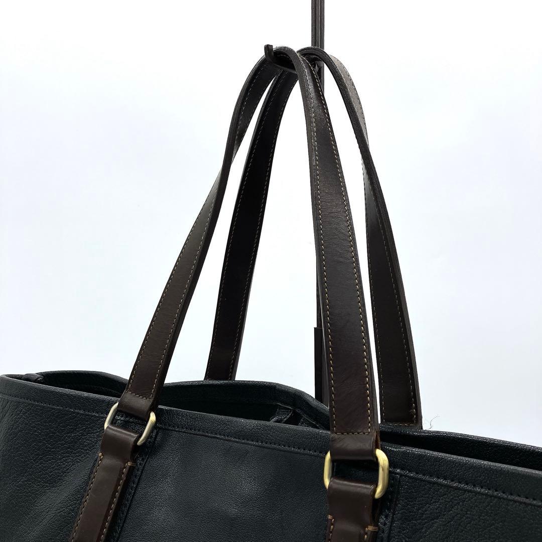 【土屋鞄】アルマス バッファロービジネスバッグ　トートバッグ レザー　ブラック