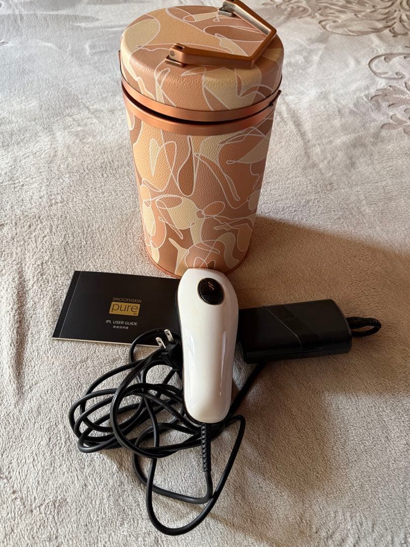 pure 脱毛器 ホワイト 花柄ケース