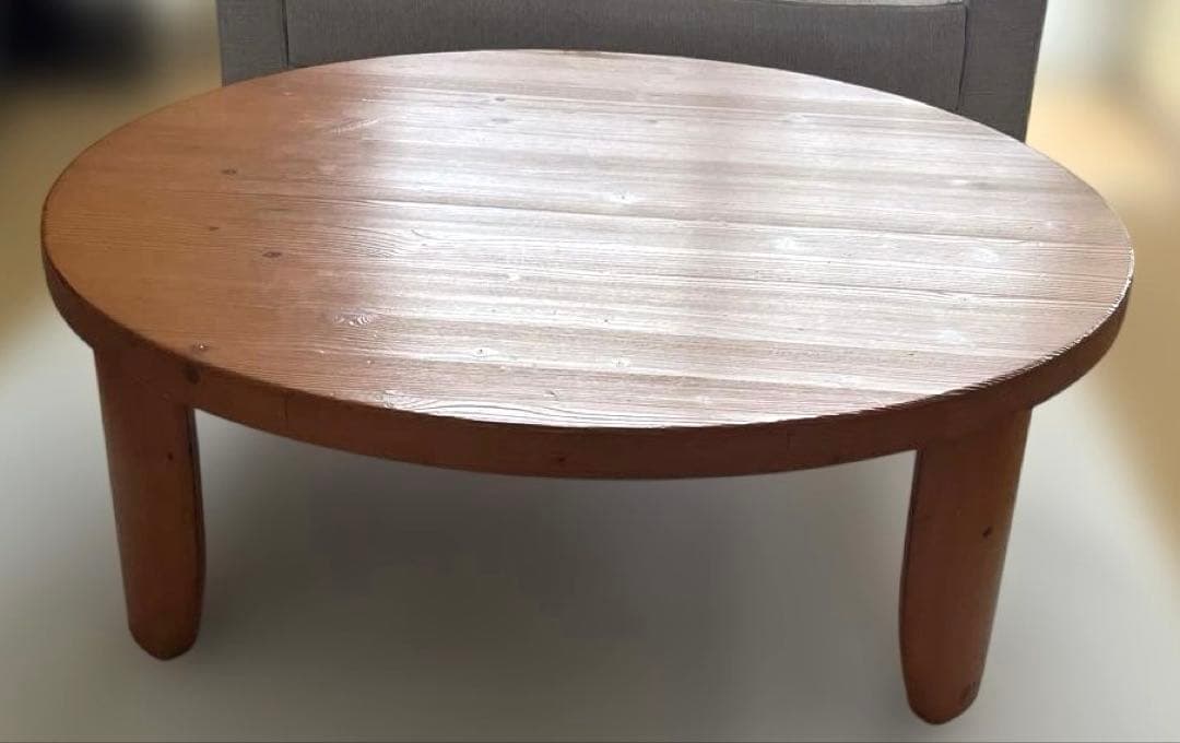 【引越しの為お値下げ】 ニトリ　天然木折り畳みテーブル ちゃぶ台　円卓